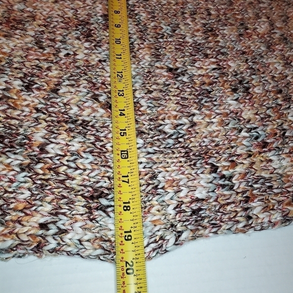 Boston Proper‎ XSmall Orange Chunky Knit Metallic Slouchy Pullover Sweat… - Picture 11 of 11